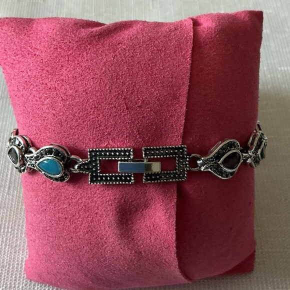 Marcasite Multi Stone Bracelet - Picture 3 of 4